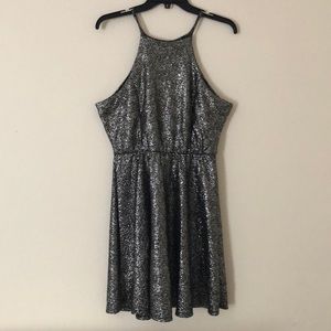 Black and silver dress